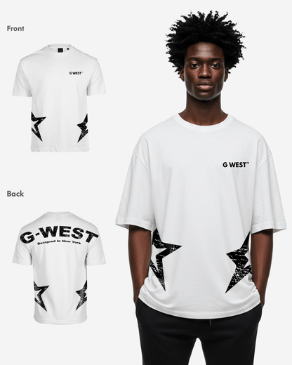 G West Mens Arch Logo Oversized Tee