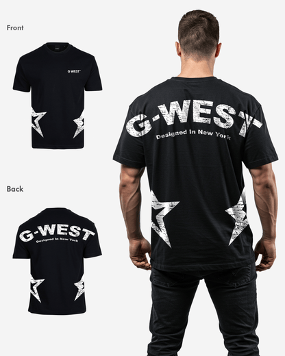 G West Mens Arch Logo Oversized Tee