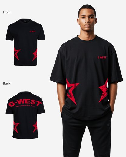 G West Mens Arch Logo Oversized Tee