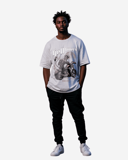 G West Devil Hell Riders Oversized Men's T-Shirt