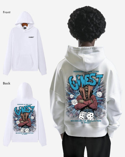 G West Mens Imagine Of Imagination Oversize Hoodie