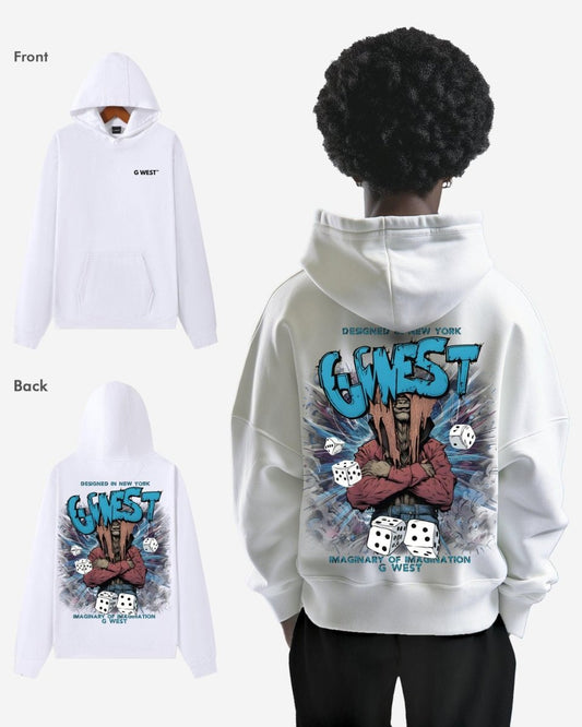 G West Mens Imagine Of Imagination Oversize Hoodie