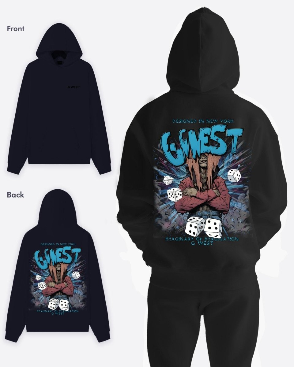 G West Mens Imagine Of Imagination Oversize Hoodie