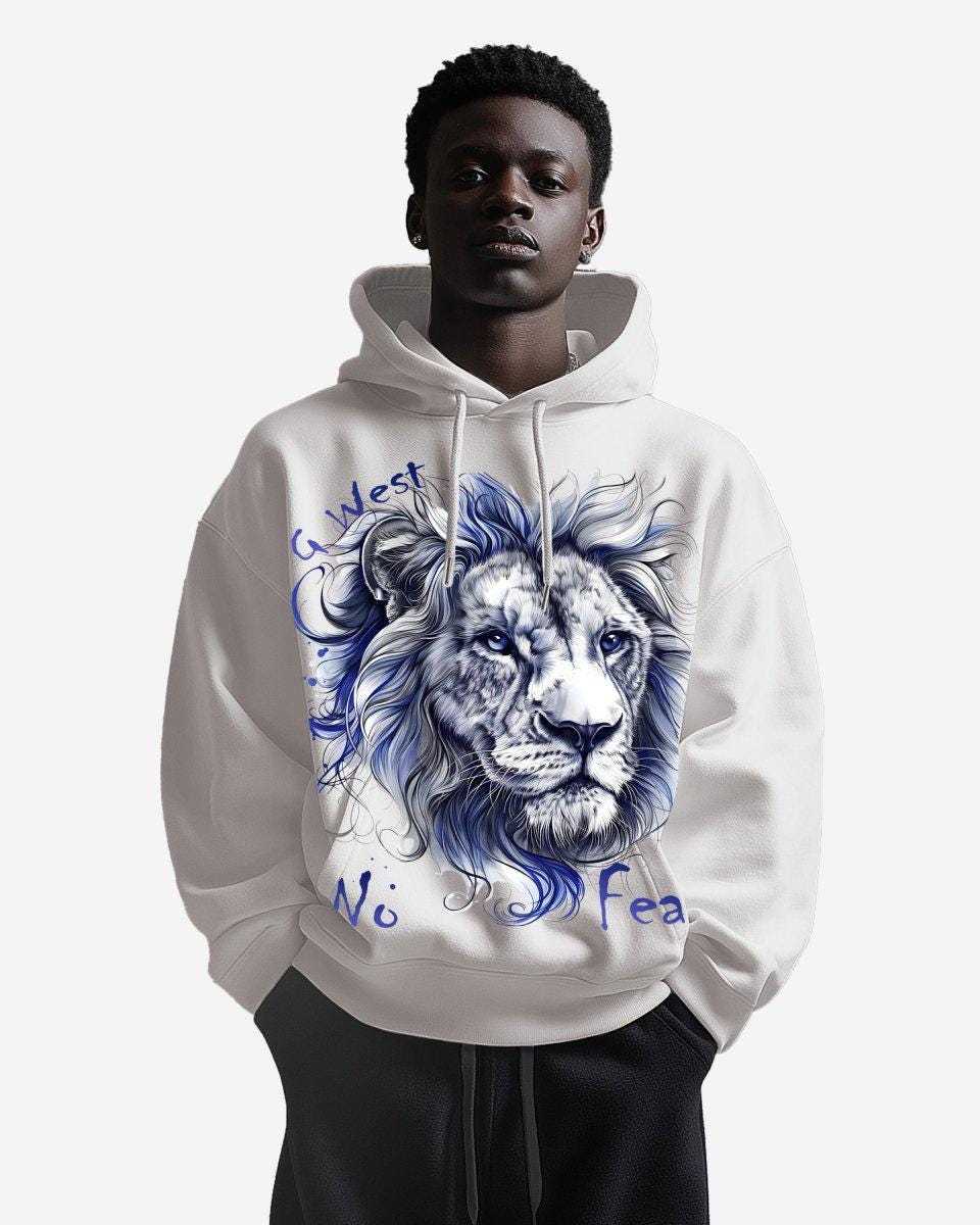 G West Mens No Fear Oversize Hoodie