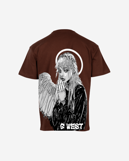 G West Mens Oversized Angel Girl Tee