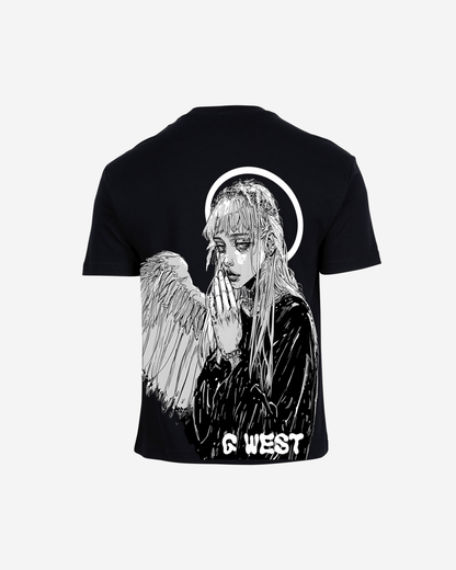 G West Mens Oversized Angel Girl Tee