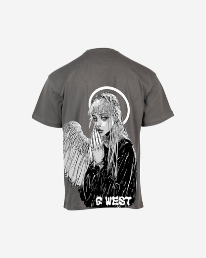 G West Mens Oversized Angel Girl Tee