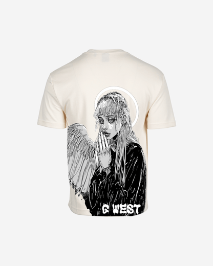 G West Mens Oversized Angel Girl Tee