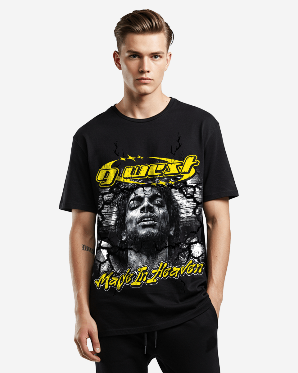 G West Rhinestone Made In Heaven Oversized Tee