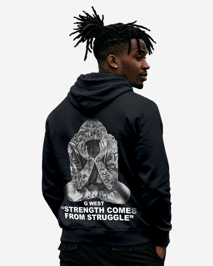 G-West G West Strength Come from Struggle HOODIE Big and Tall Mens
