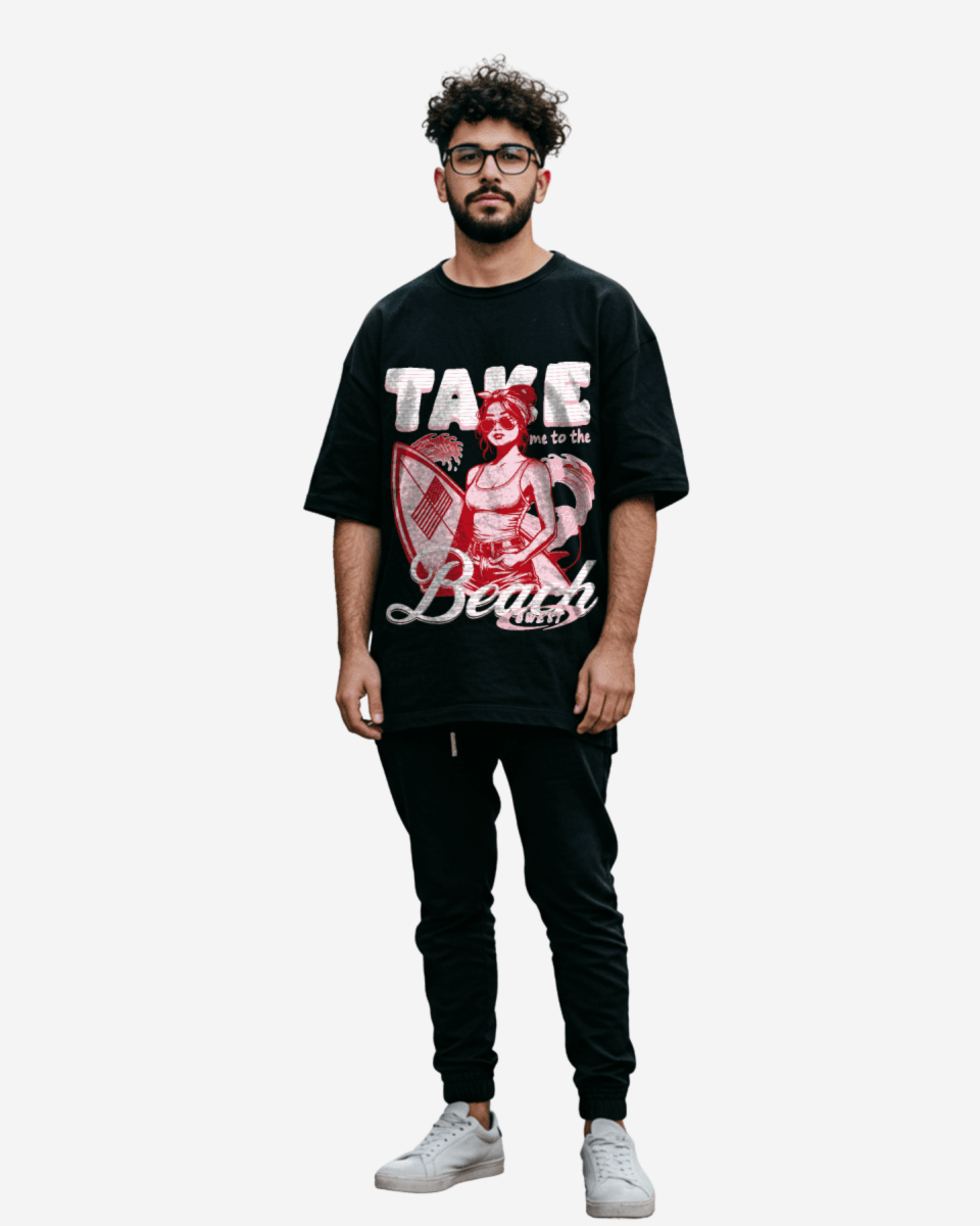 G West Take Me To The Beach Oversized Men's T-Shirt