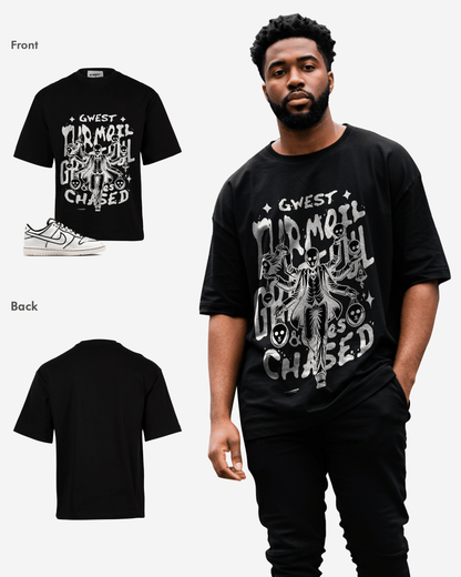 Grateful & Clues Chased Oversized T-Shirt Mens