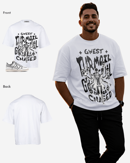 Grateful & Clues Chased Oversized T-Shirt Mens