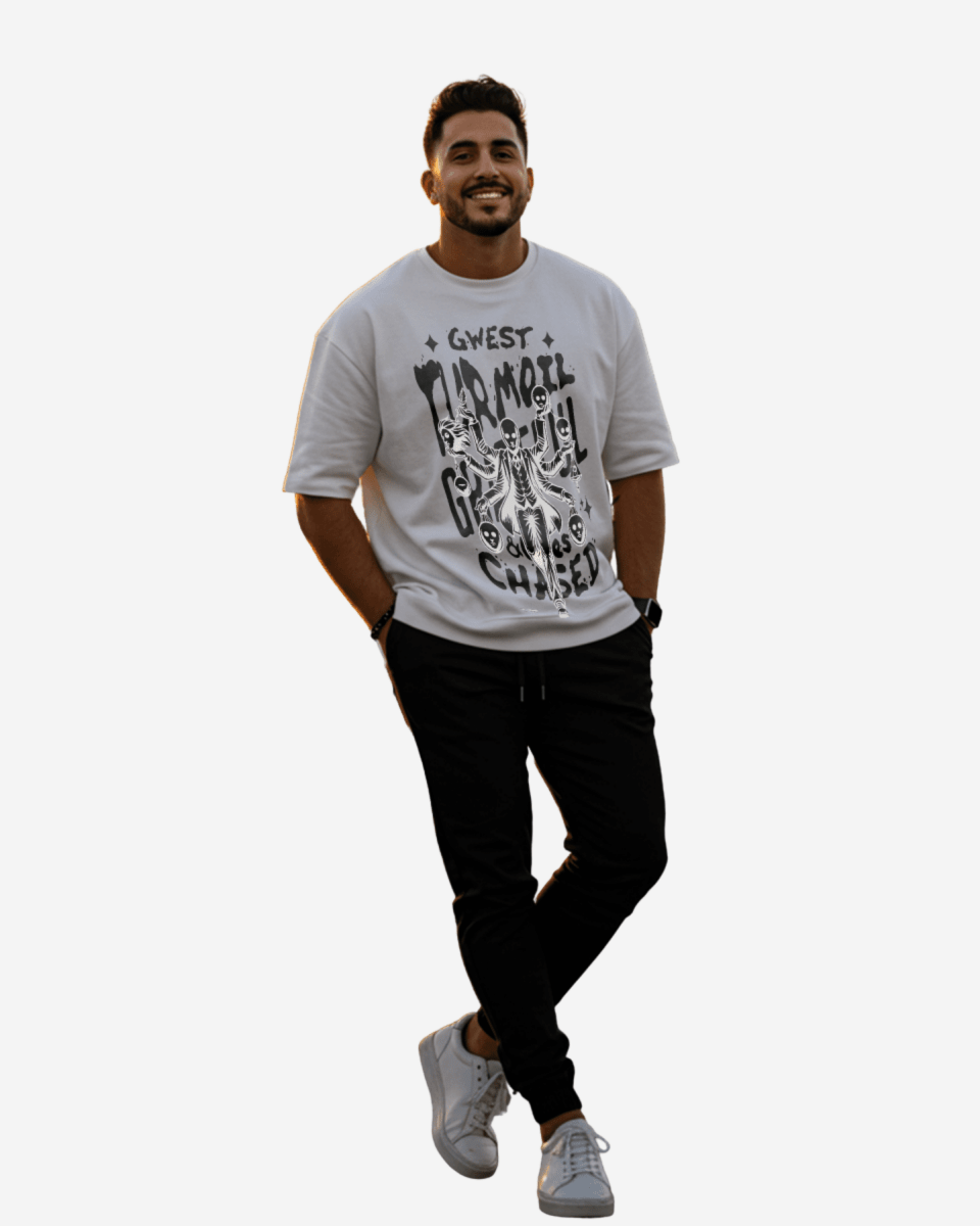 Grateful & Clues Chased Oversized T-Shirt Mens