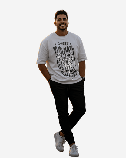Grateful & Clues Chased Oversized T-Shirt Mens