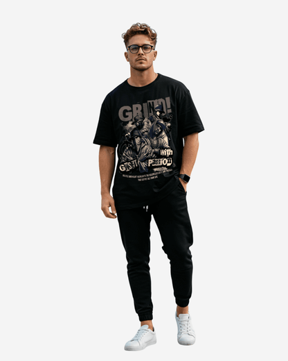 G-West Grind With Passion Oversized T-Shirt Mens