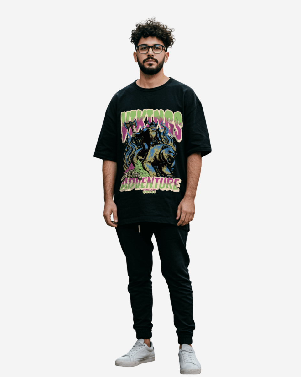 G-West Grizzly Bear Oversized T-Shirt Mens