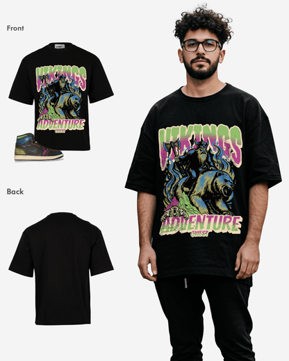 G-West Grizzly Bear Oversized T-Shirt Mens