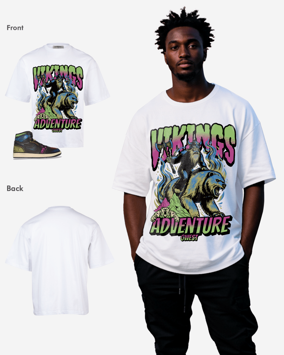 G-West Grizzly Bear Oversized T-Shirt Mens