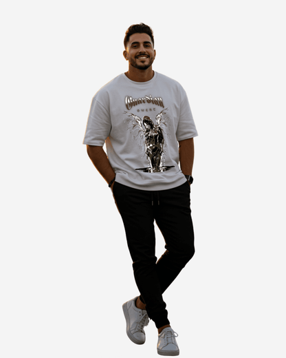 G-West Guardian Angel Oversized T-Shirt Mens