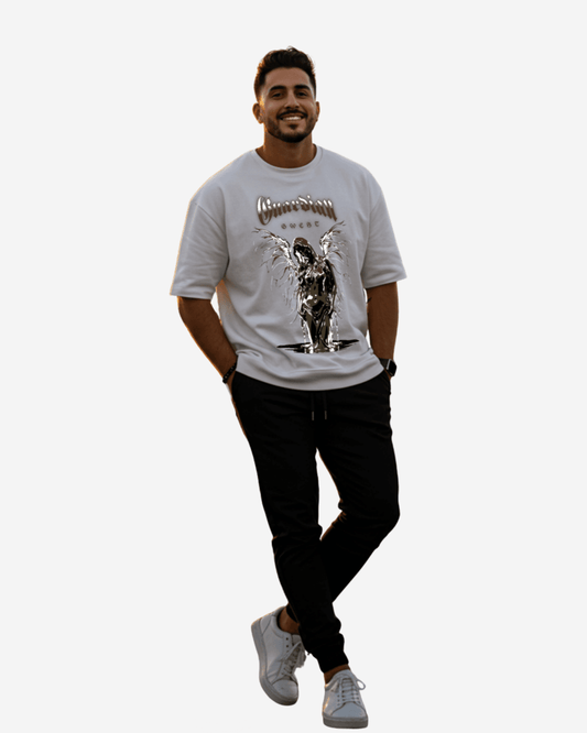 G-West Guardian Angel Oversized T-Shirt Mens