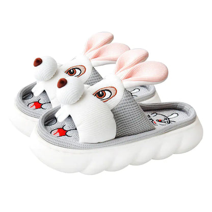 Cute Indoor Linen Slippers for Women