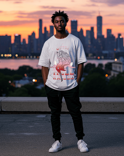 G West Hell Raised Oversized Men's T-Shirt