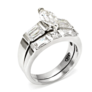Anillo de compromiso de plata pulida VacationGrabs