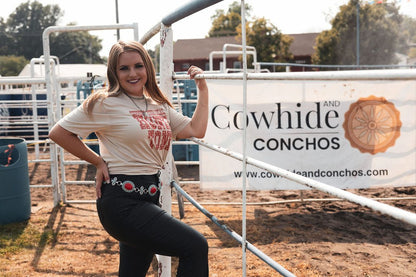 Pantalón Super Bell de cintura alta con revestimiento negro