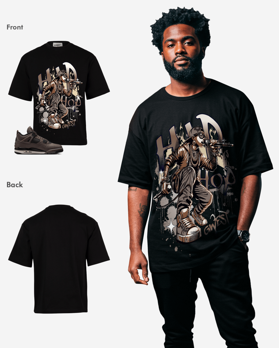 G-West Hip Hop Music Oversized T-Shirt Mens