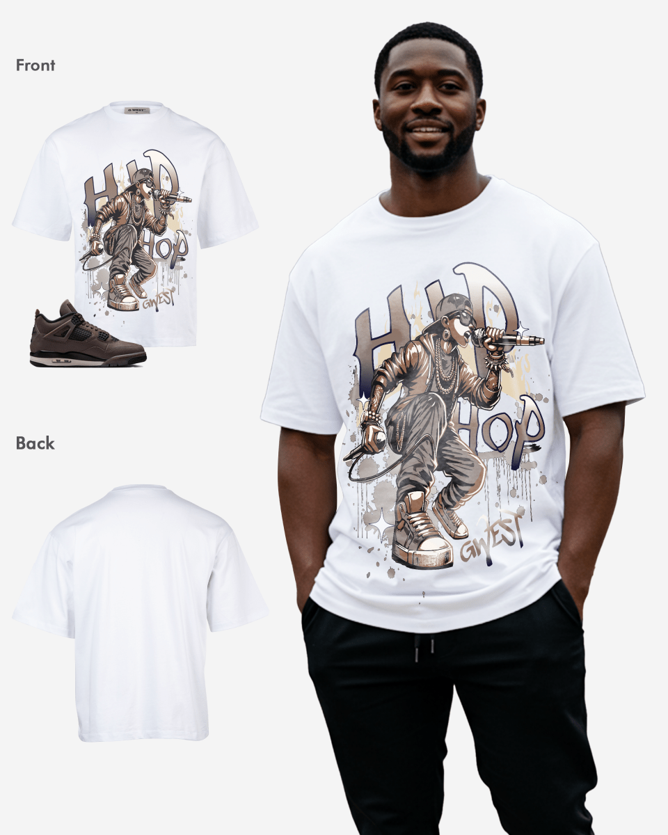 G-West Hip Hop Music Oversized T-Shirt Mens