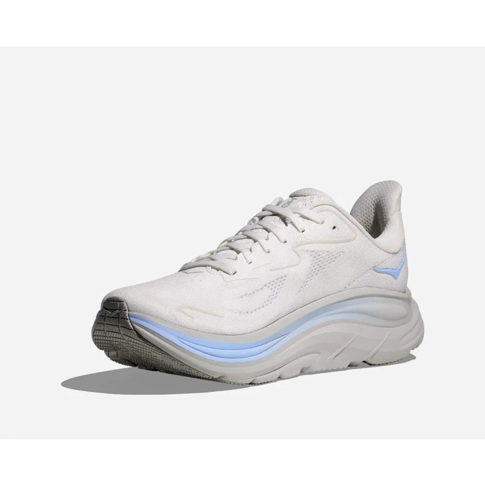 Hoka Clifton 10 Men White Glacier Blue