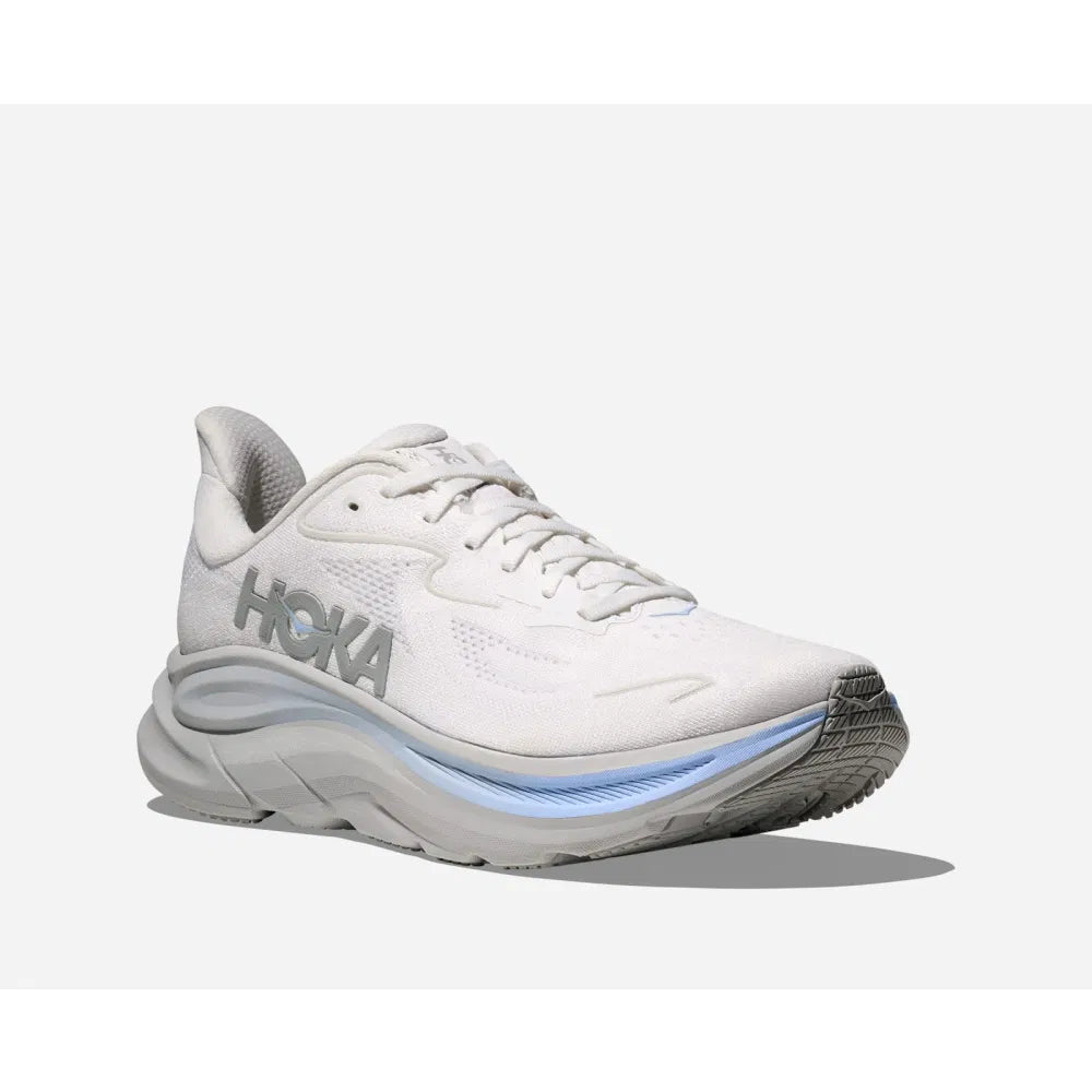 Hoka Clifton 10 Men White Glacier Blue