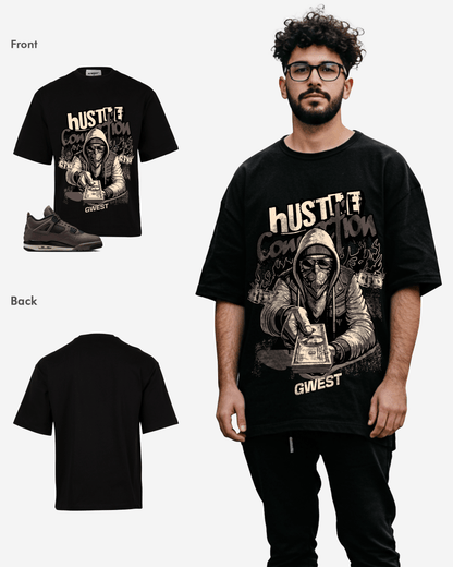 G-West Hustle Connection Oversized T-Shirt Mens