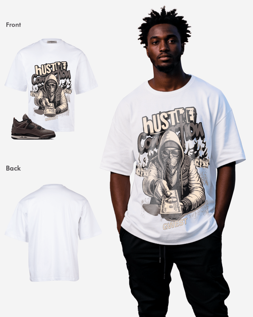 G-West Hustle Connection Oversized T-Shirt Mens