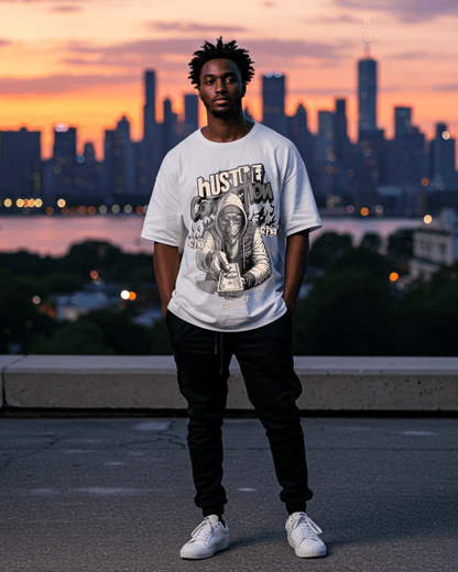 G-West Hustle Connection Oversized T-Shirt Mens