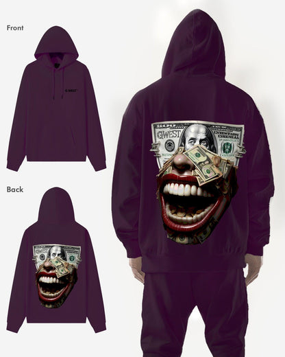 G West Mens Money Mouth Heavy Premium Hoodie