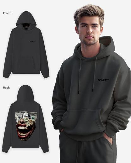 G West Mens Money Mouth Heavy Premium Hoodie
