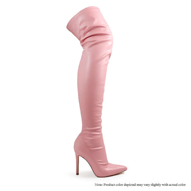 Gisele - Pink PU {Order 1/2 Size Larger}