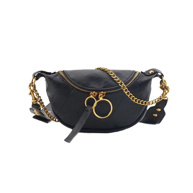 Chic Korean Casual Chain Tassel Crossbody Bag