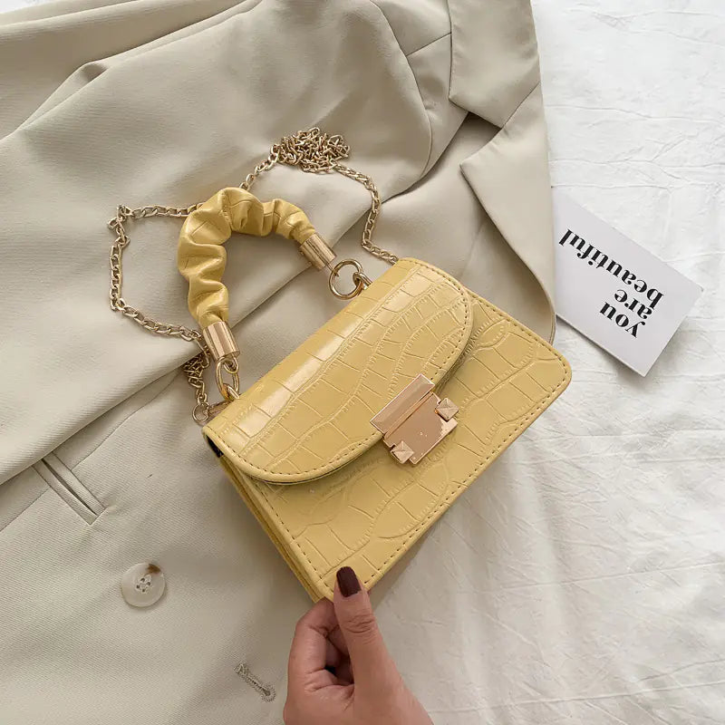 時尚夏日女士斜背鏈條包