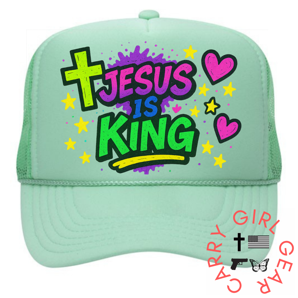 JESUS IS KING Grafitti Trucker