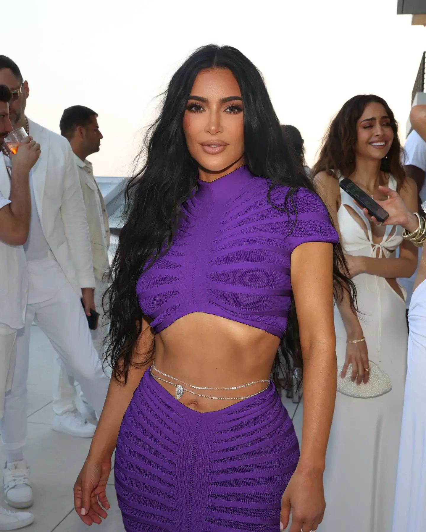 Cross-Border Supply: Women's Knit Sheer Club Outfit