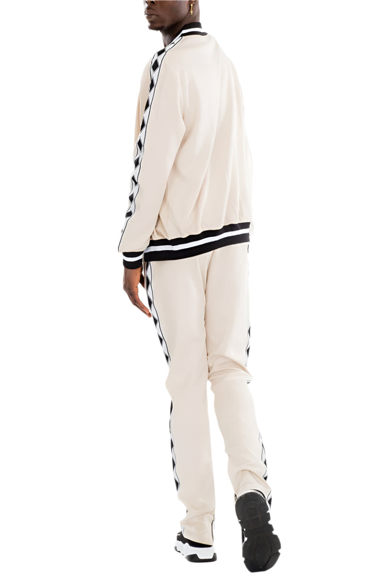 Men's 2PC Diamond Tape Track Sets