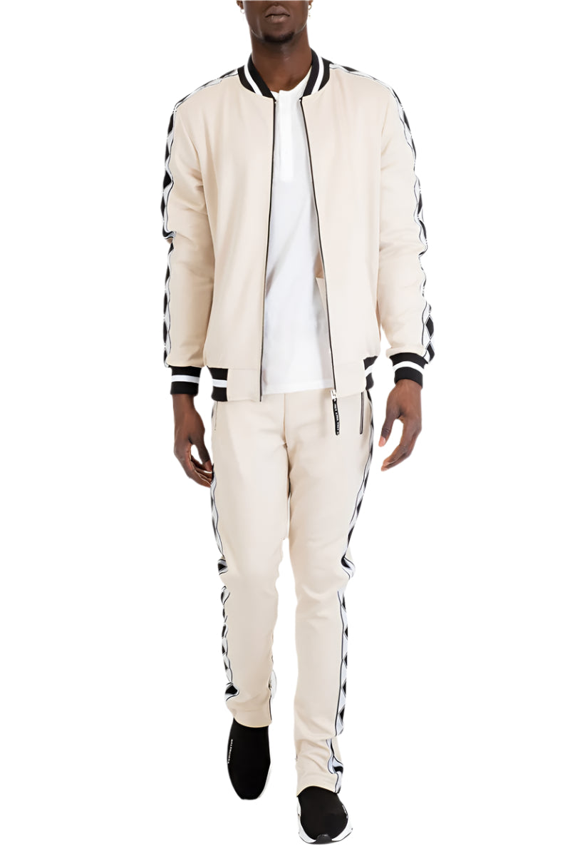 Men's 2PC Diamond Tape Track Sets