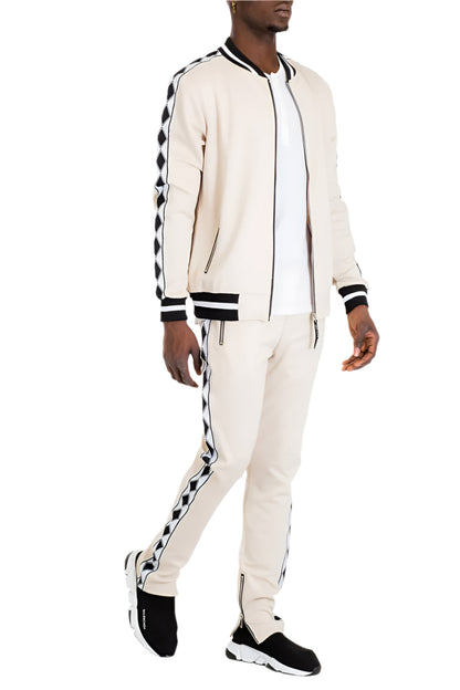 Men's 2PC Diamond Tape Track Sets