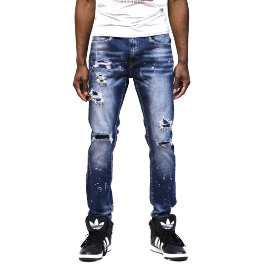 GEROME New Washed Skinny Denim Pants