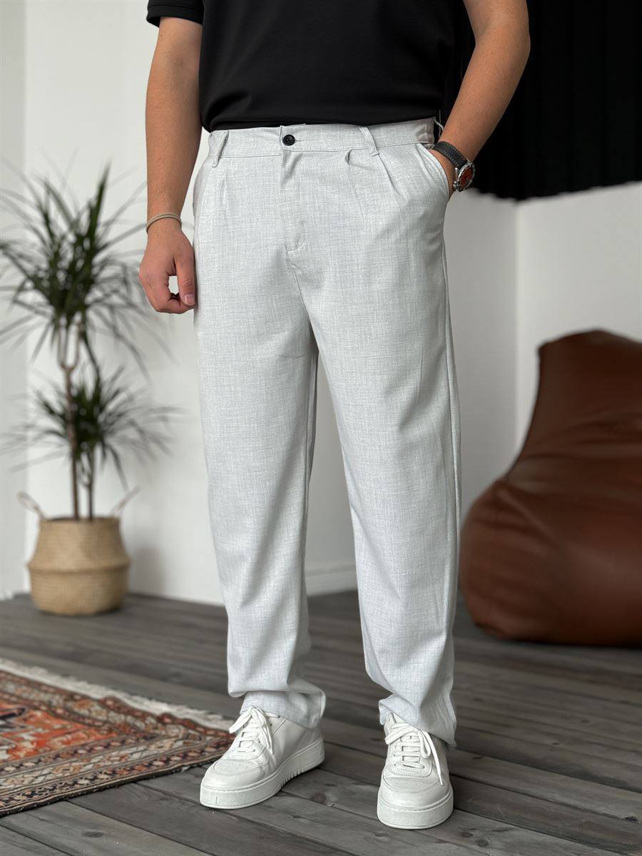 Modern Essential Men's Pleated Trousers – Tailored Comfort for Everyday Refinement