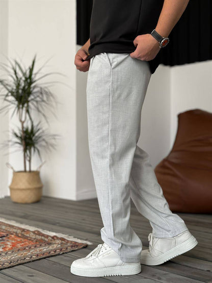 Modern Essential Men's Pleated Trousers – Tailored Comfort for Everyday Refinement