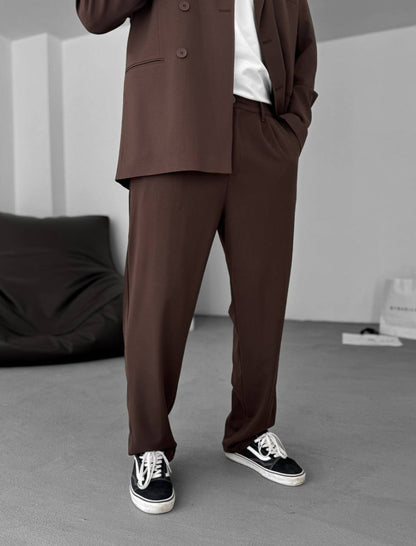 Modern Essential Men's Pleated Trousers – Tailored Comfort for Everyday Refinement